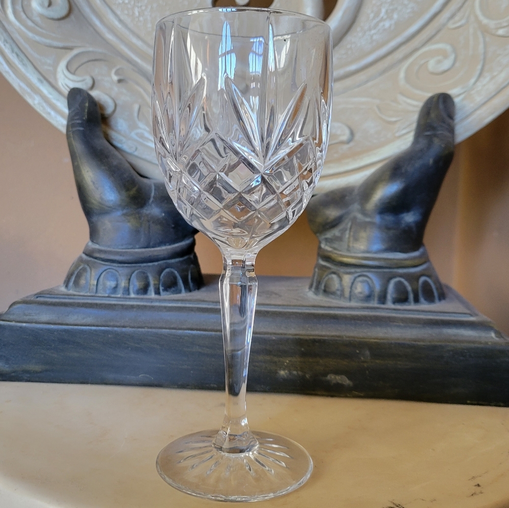 Provence Wine Glass Vintage Long Stem Etched CRISTAL D'ARQUES-DURAND